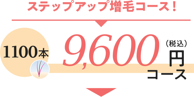 ステップアップ増毛コース！